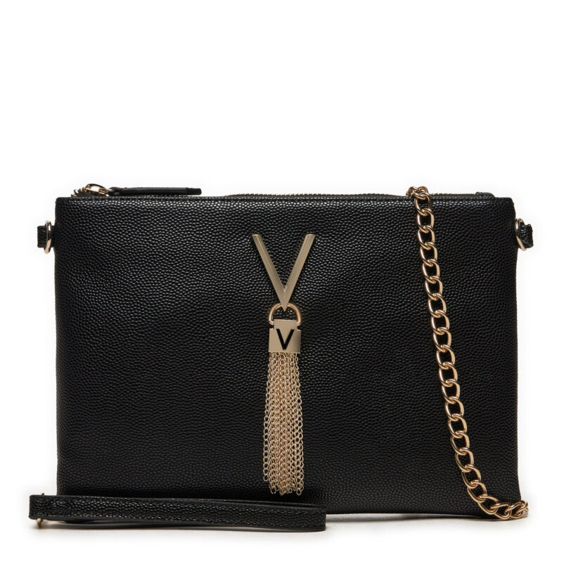 Дамска чанта Valentino Divina VBS1R419G Черен цвят на ниска цена