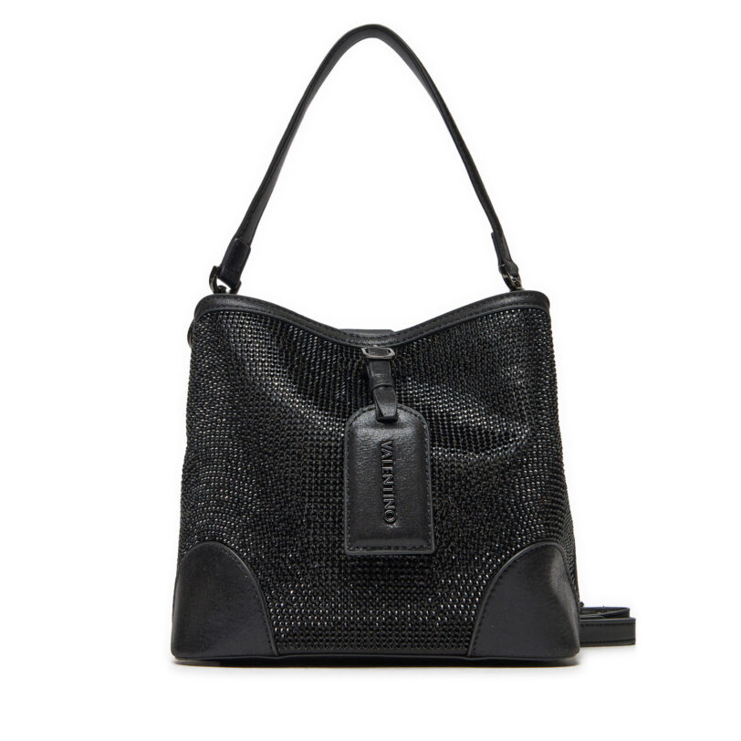 Дамска чанта Valentino Label VBS8GW34 Черен цвят на ниска цена