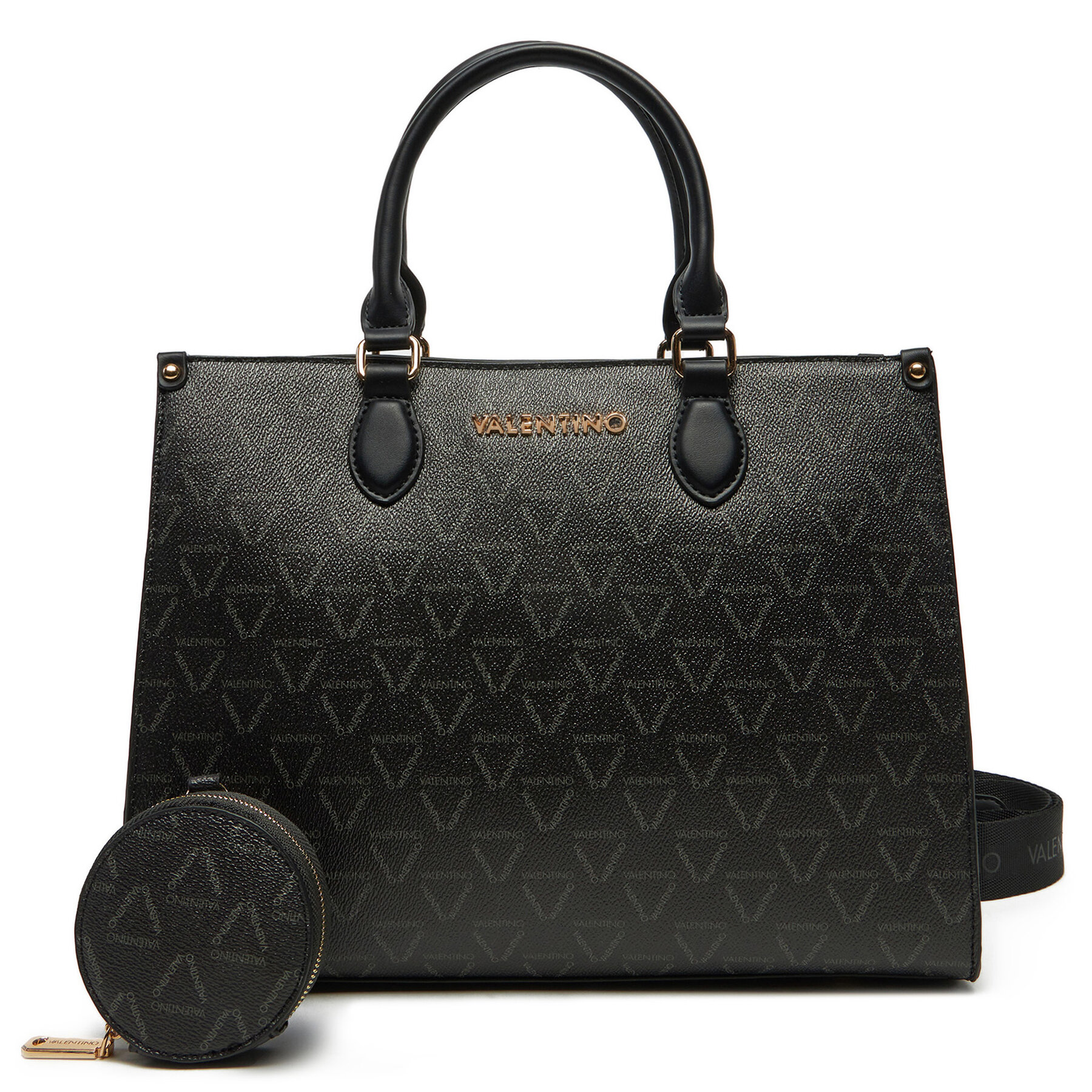 Дамска чанта Valentino Lady Re VBS8GT04 Черен цвят на ниска цена