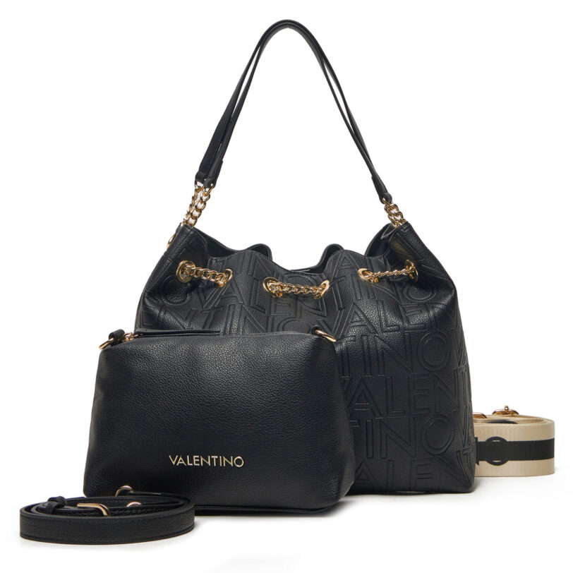 Дамска чанта Valentino Pansy VBS8PG32 Черен цвят на ниска цена