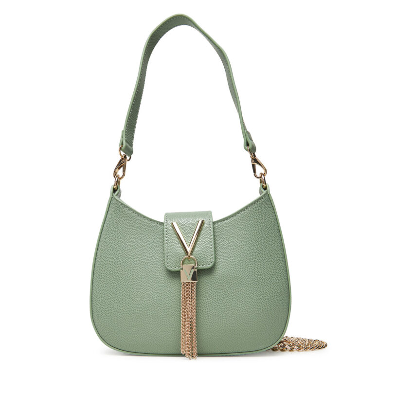 Дамска чанта Valentino VBS1R417G Зелен цвят на ниска цена