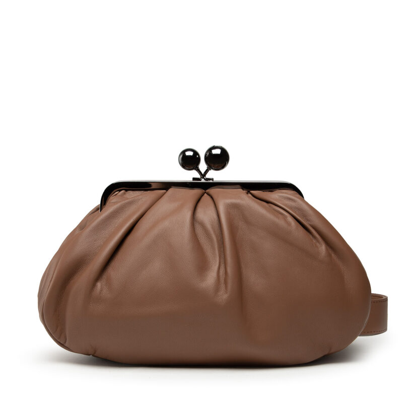 Дамска чанта Weekend Max Mara Cubico 55160212600 Кафяв цвят на ниска цена
