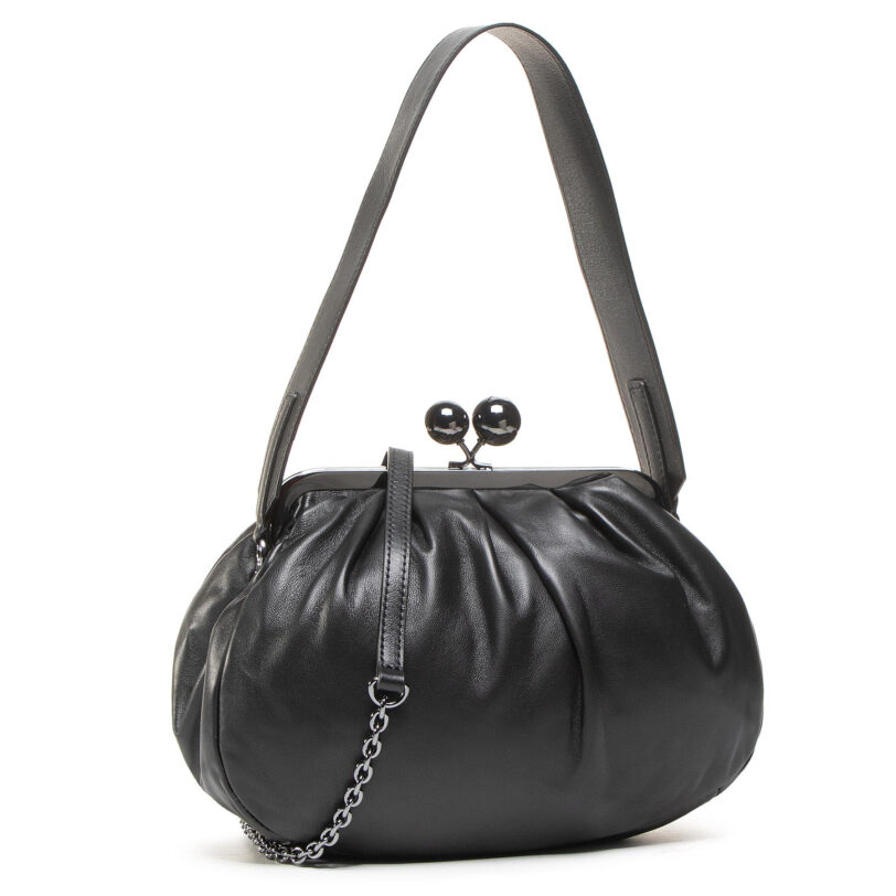 Дамска чанта Weekend Max Mara Cubico 55160902600 Черен цвят на ниска цена