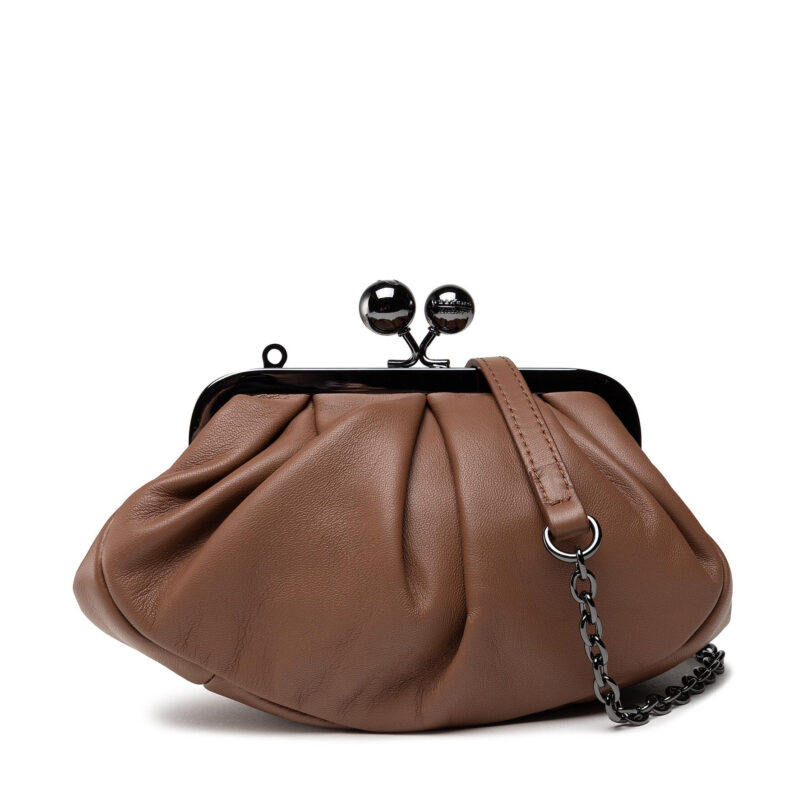 Дамска чанта Weekend Max Mara Prati 55160112600 Кафяв цвят на ниска цена