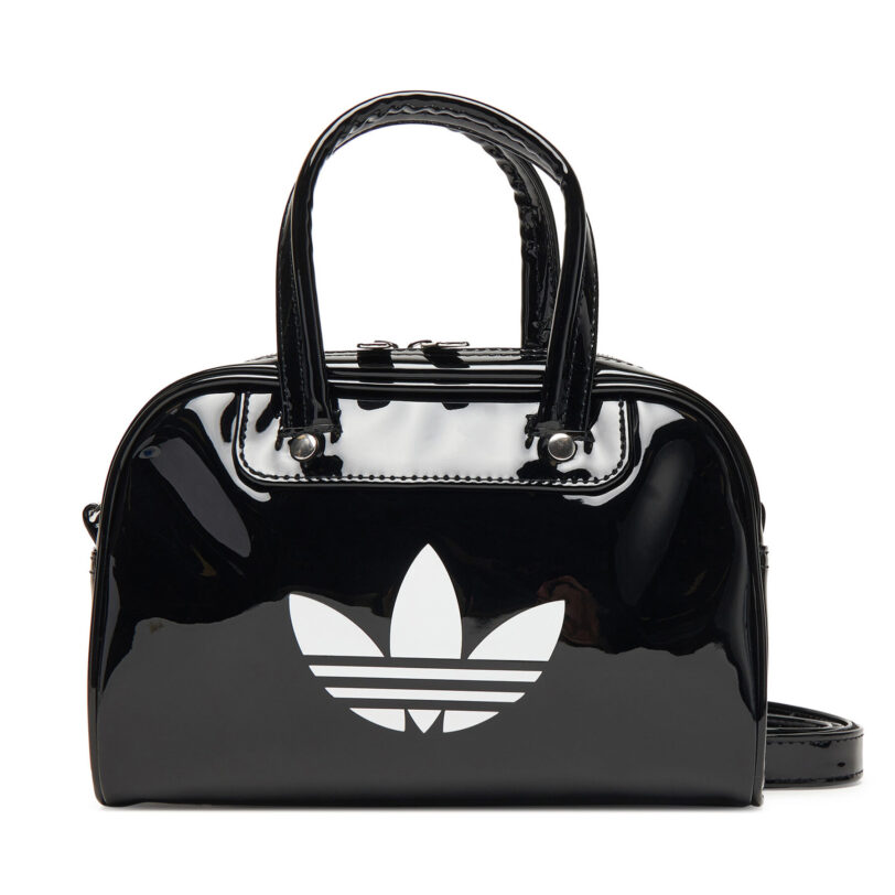 Дамска чанта adidas Adicolor Mini Bowling JX0247 Черен цвят на ниска цена