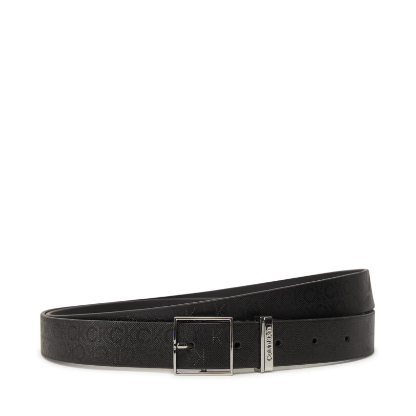Дамски колан Calvin Klein Branded Loop Square Belt 2.5_Mn K60K613244 Черен цвят на ниска цена