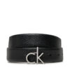 Дамски колан Calvin Klein Ck Logo Buckle Belt 3.0_Pbl K60K613073 Черен цвят на ниска цена