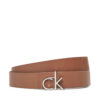 Дамски колан Calvin Klein Ck Logo Reversible Belt 3.0 K60K613074 Кафяв цвят на ниска цена