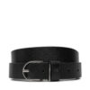Дамски колан Calvin Klein Ck Metal Loop Rnd Bckle 3.0_Mono K60K612860 Черен цвят на ниска цена