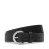 Дамски колан Calvin Klein Classic Buckle Aop 30Mm LV04K7019G Черен цвят на ниска цена