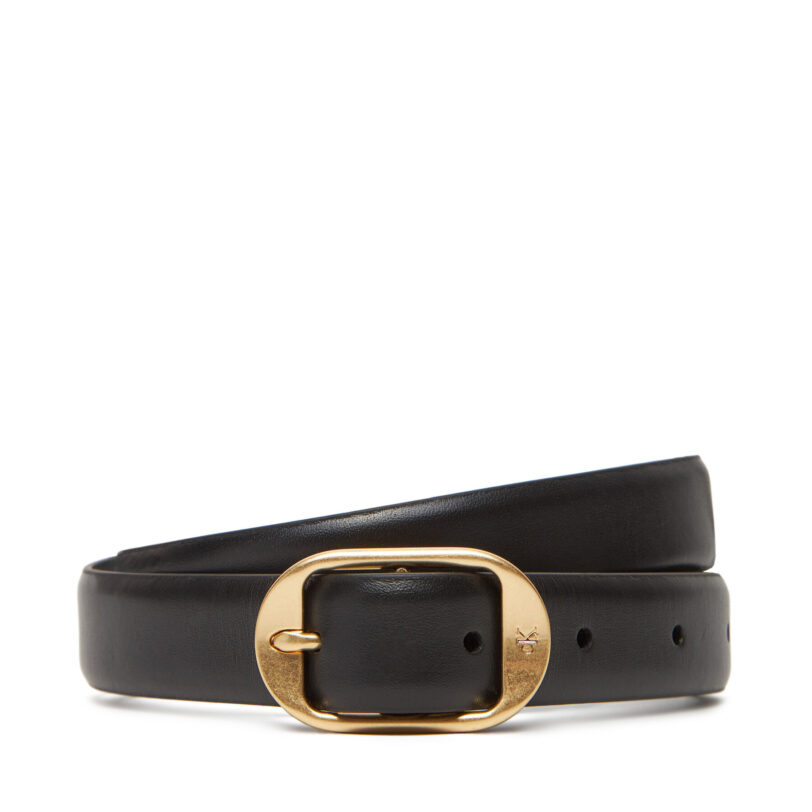 Дамски колан Calvin Klein Forged Pin Belt 25Mm LV04K7014G Черен цвят на ниска цена