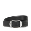 Дамски колан Calvin Klein Forged Pin Belt 25Mm LV04K7014G Черен цвят на ниска цена