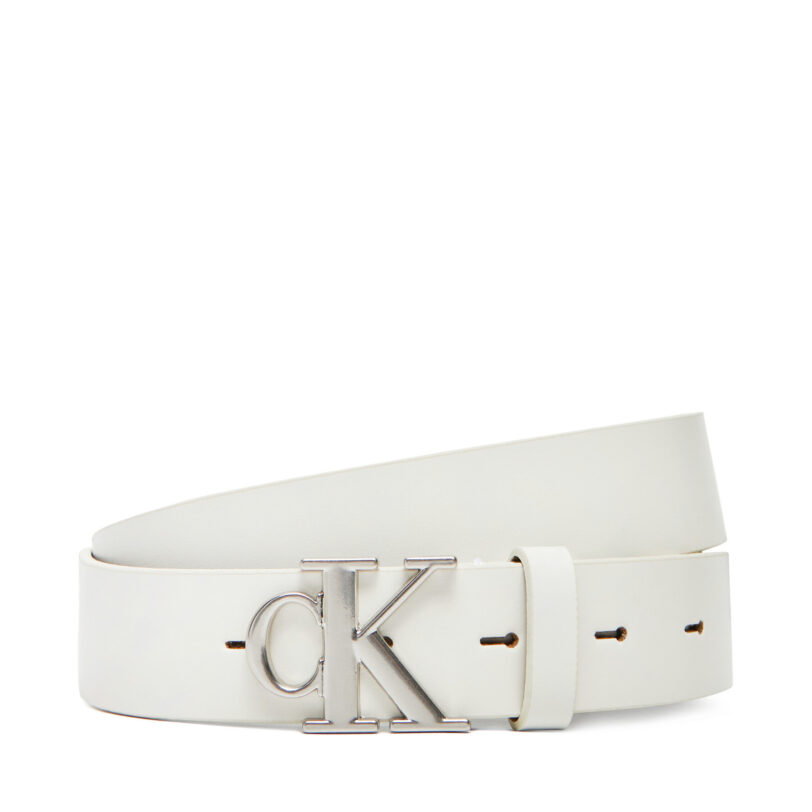 Дамски колан Calvin Klein Jeans LV04K7018G Бял цвят на ниска цена