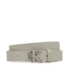 Дамски колан Calvin Klein Jeans Monogram Placque Buckle 25Mm LV04K7003G Бял цвят на ниска цена