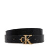 Дамски колан Calvin Klein Jeans Monogram Placque Buckle 25Mm Rev LV04K7005G Черен цвят на ниска цена