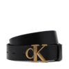 Дамски колан Calvin Klein Jeans Monogram Placque Buckle 30Mm LV04K7002G Черен цвят на ниска цена