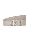 Дамски колан Calvin Klein Monogram Plaque Buckle 25Mm LV04K7017G Бял цвят на ниска цена
