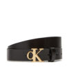 Дамски колан Calvin Klein Monogram Plaque Buckle 25Mm LV04K7017G Черен цвят на ниска цена