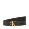 Дамски колан Calvin Klein Monogram Plaque Buckle 25Mm Rev LV04K7005G Черен цвят на ниска цена