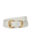 Дамски колан Calvin Klein Sarah 2 Piece Logo Buckle Belt 25Mm LV04K7012G Бял цвят на ниска цена