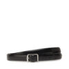Дамски колан Calvin Klein Slim Square Buckle Belt 2.0 K60K613235 Черен цвят на ниска цена