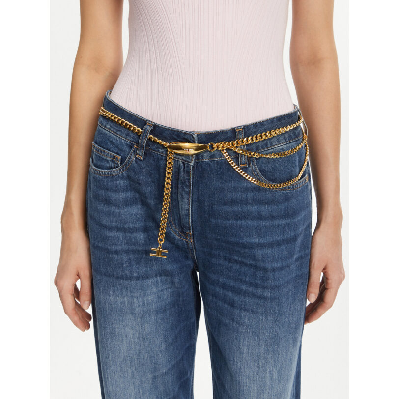 Дамски колан Elisabetta Franchi CT-31K-52E2-V390 Златист цвят на ниска цена