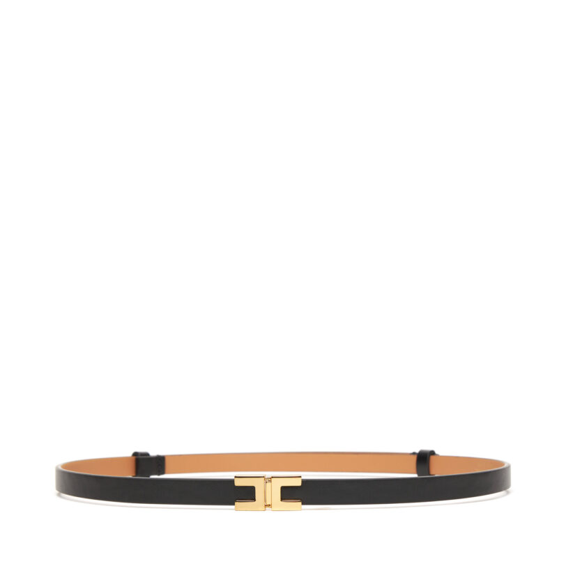 Дамски колан Elisabetta Franchi CT-73S-56E2-V140 Черен цвят на ниска цена