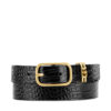 Дамски колан Gino Rossi BLYL24001-3 CR Черен цвят на ниска цена