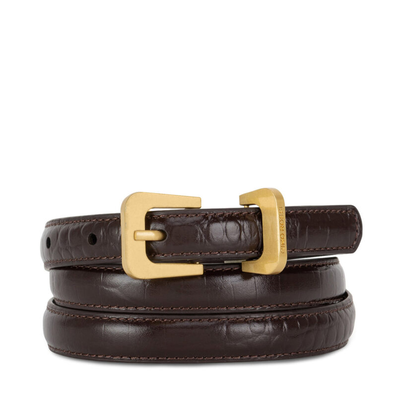 Дамски колан Gino Rossi BLYL24003-2 CR Кафяв цвят на ниска цена