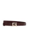 Дамски колан Guess BW7855 P3420 Виолетов цвят на ниска цена