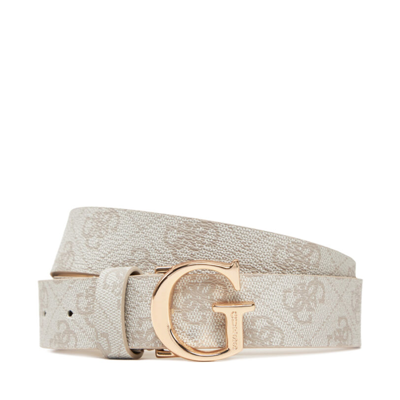 Дамски колан Guess BW7862 P3430 Екрю цвят на ниска цена