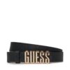 Дамски колан Guess BW9114 P4225 Черен цвят на ниска цена