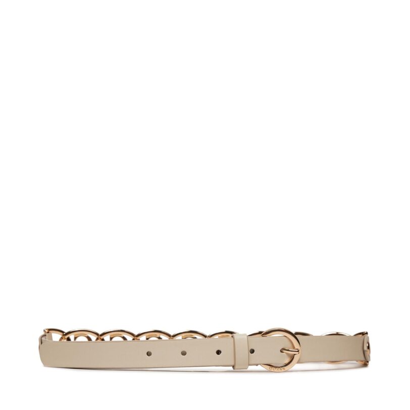 Дамски колан Guess BW9117 P4220 Екрю цвят на ниска цена