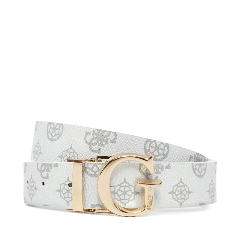 Дамски колан Guess BW9171 P4430 Бял цвят на ниска цена