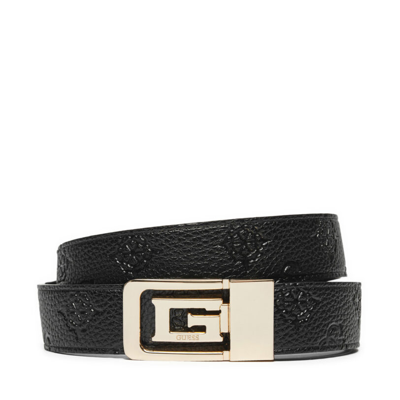 Дамски колан Guess BW9185 P4430 Черен цвят на ниска цена
