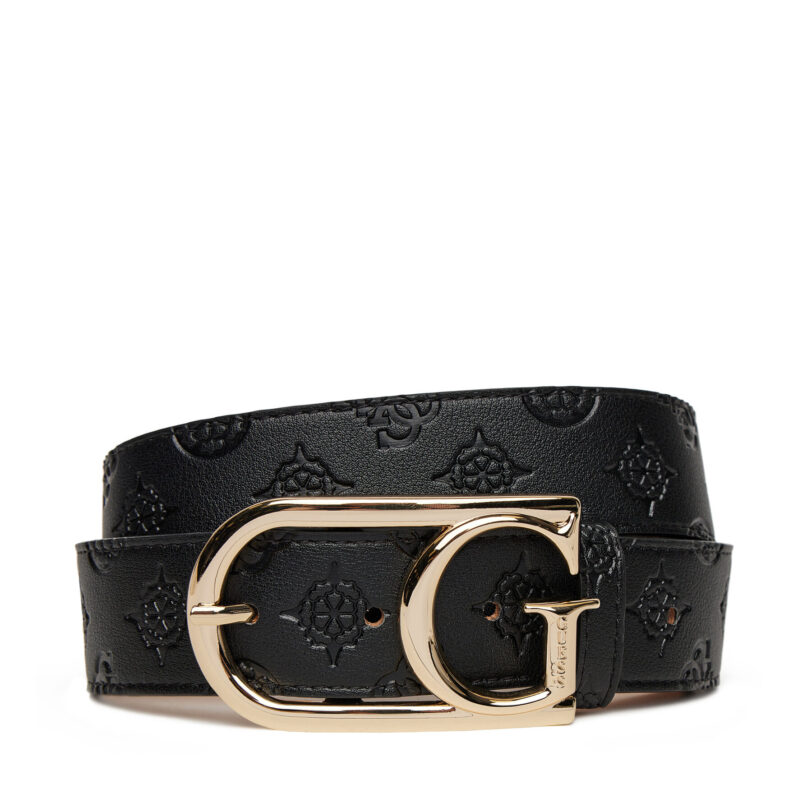 Дамски колан Guess BW9227 P5235 Черен цвят на ниска цена