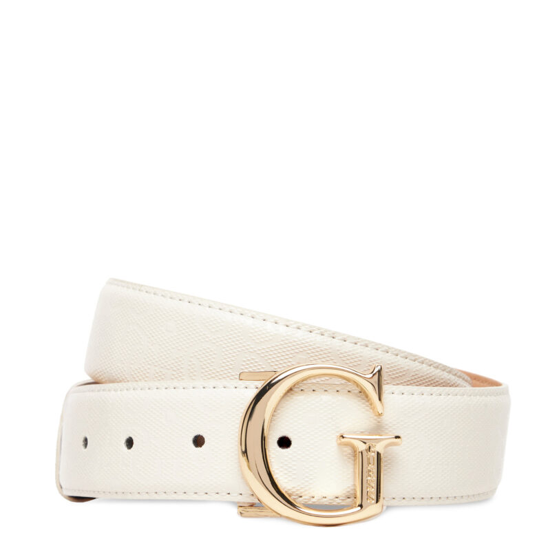 Дамски колан Guess BW9241 P5335 Екрю цвят на ниска цена