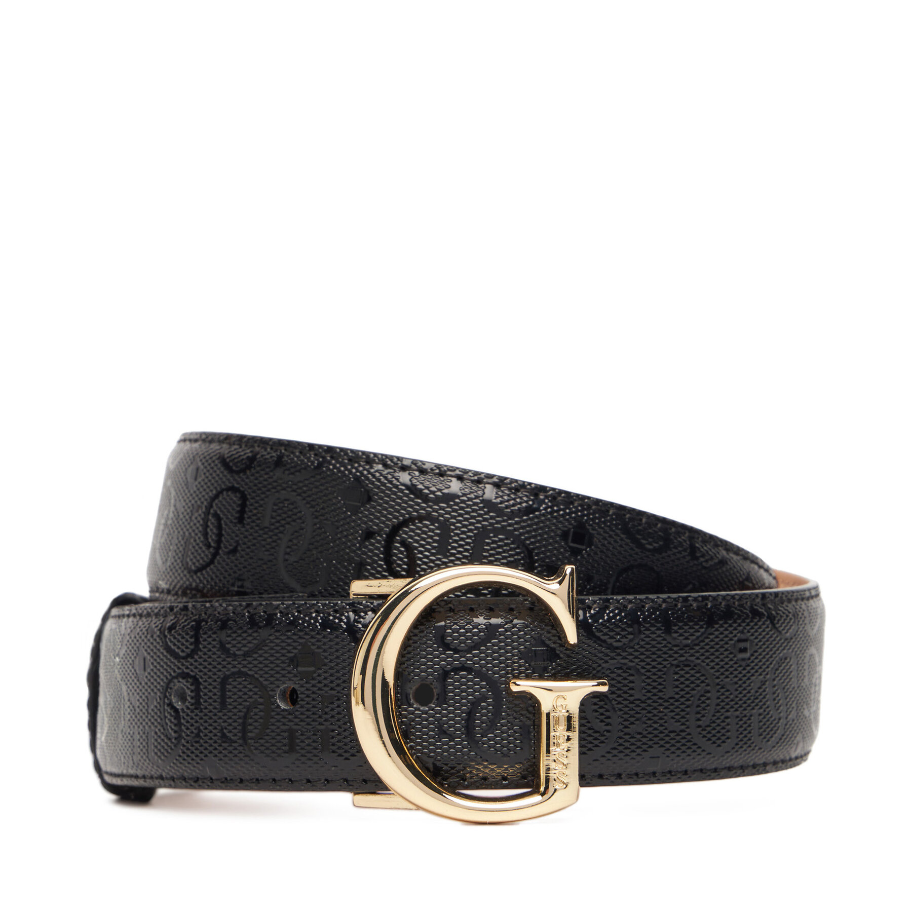 Дамски колан Guess BW9241 P5335 Черен цвят на ниска цена