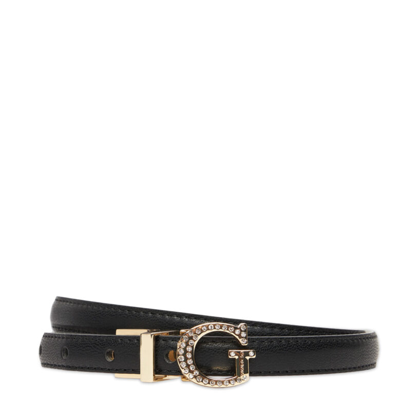 Дамски колан Guess BW9242 P5315 Черен цвят на ниска цена