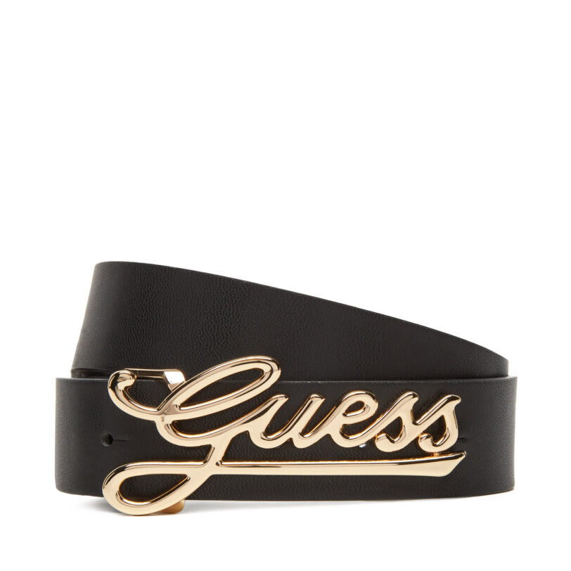 Дамски колан Guess BW9250 P5335 Черен цвят на ниска цена