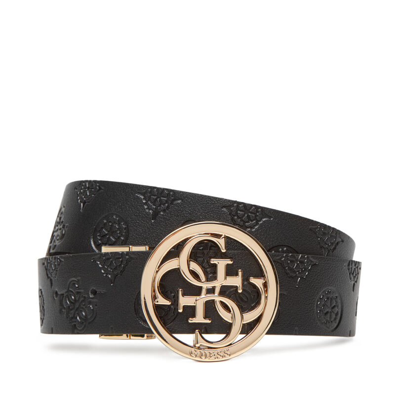 Дамски колан Guess BW9253 P5335 Черен цвят на ниска цена