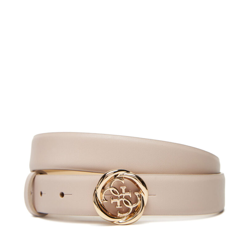 Дамски колан Guess BW9260 P5325 Екрю цвят на ниска цена
