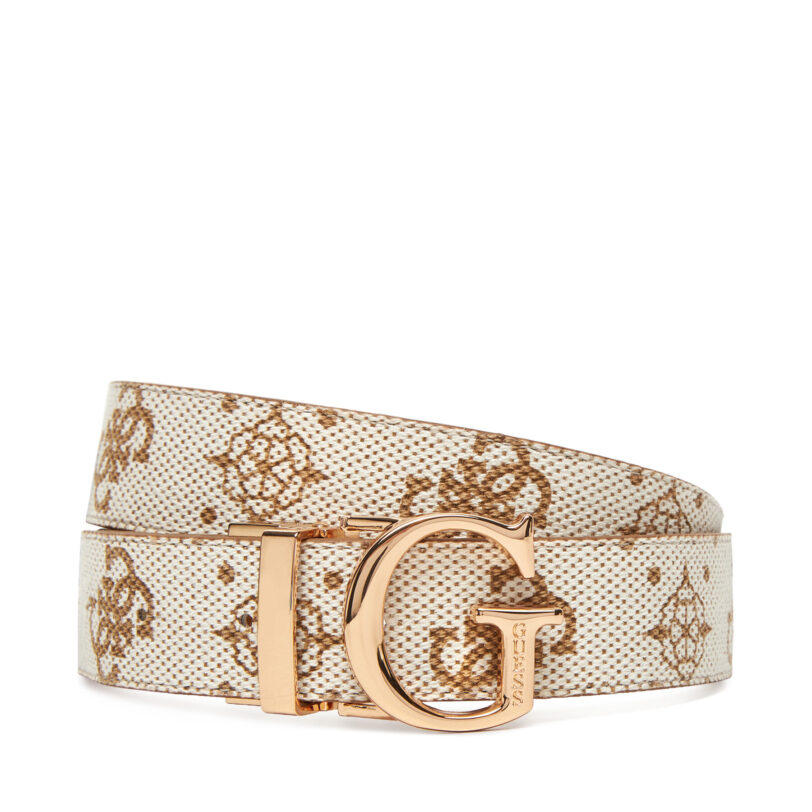 Дамски колан Guess BW9268 P5330 Бял цвят на ниска цена