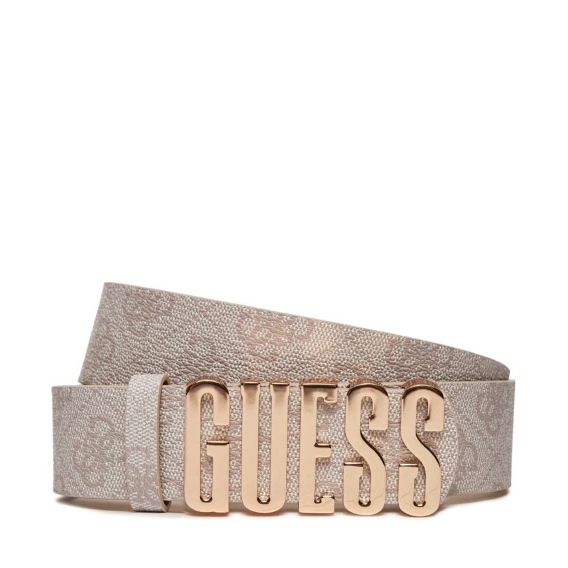 Дамски колан Guess Noelle BW9126 P4235 Бежов цвят на ниска цена