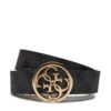 Дамски колан Guess Noelle BW9166 P4235 Черен цвят на ниска цена