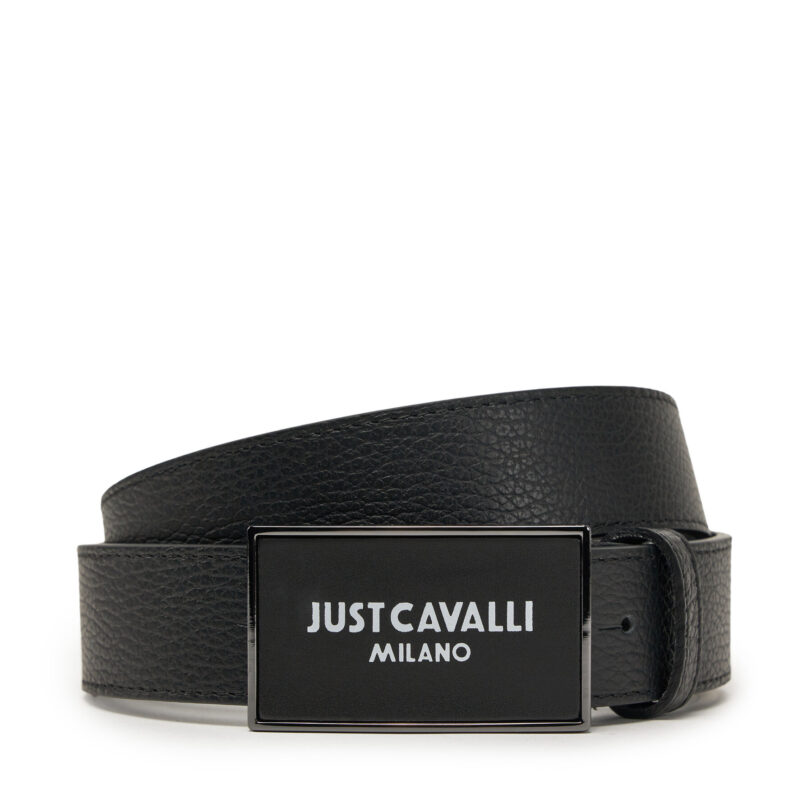 Дамски колан Just Cavalli 78QA6F10 ZP295 Черен цвят на ниска цена