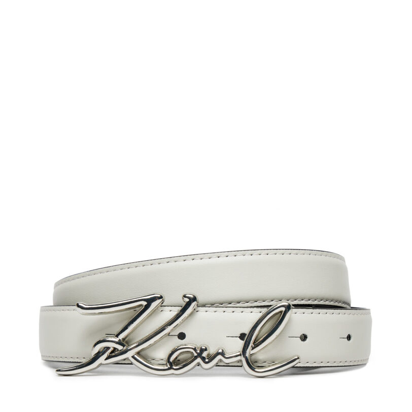 Дамски колан KARL LAGERFELD 205W3103 Екрю цвят на ниска цена