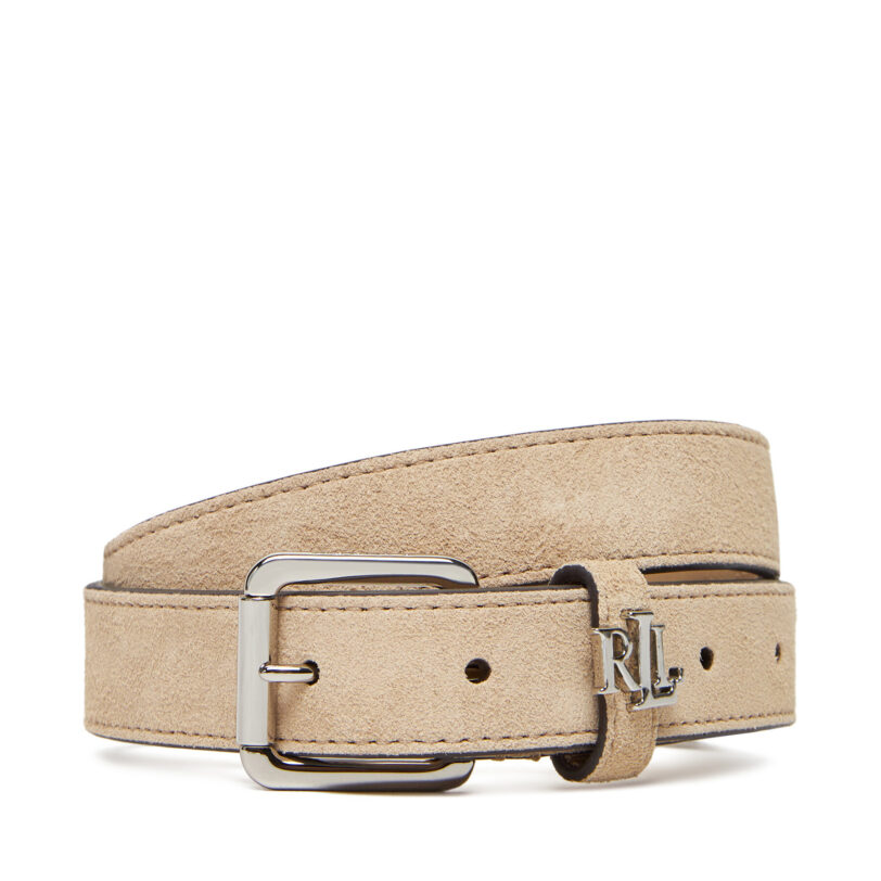Дамски колан LAUREN RALPH LAUREN 412978433001 Бежов цвят на ниска цена