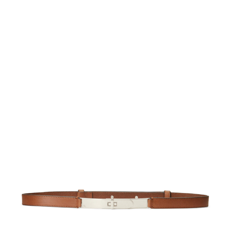Дамски колан Lauren Ralph Lauren 412867233001 Кафяв цвят на ниска цена