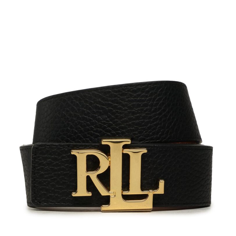Дамски колан Lauren Ralph Lauren 412912040001 Черен цвят на ниска цена